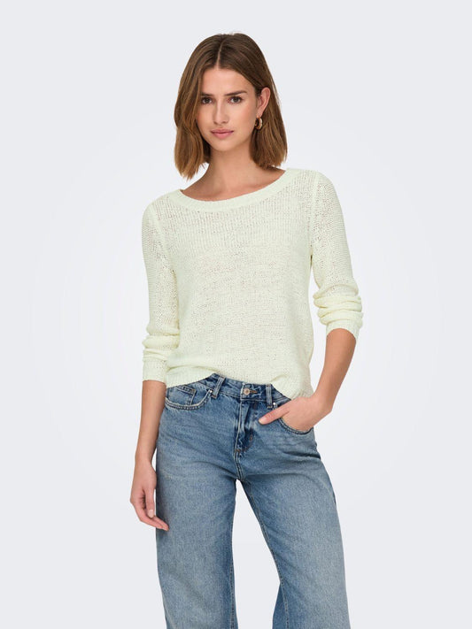 Pullover Donna Cloud Dancer 15113356 Cloud Dancer ONLY