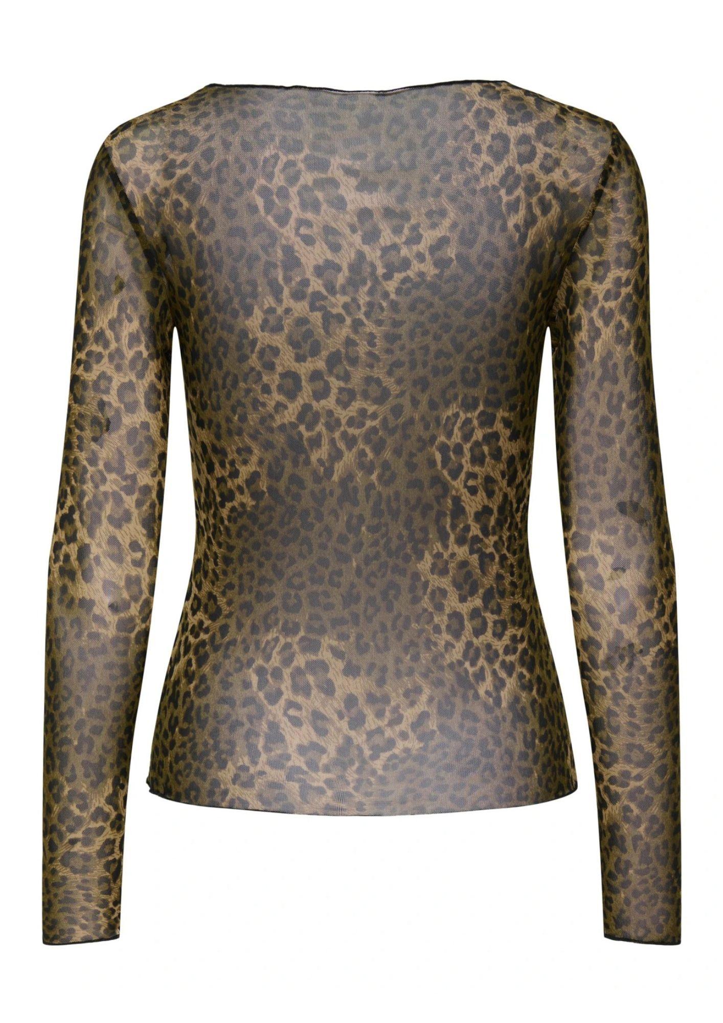 Jacqueline De Yong Top Donna Elsa Marrone Animalier 15356004 Chocolate Brown LEO JACQUELINE DE YONG