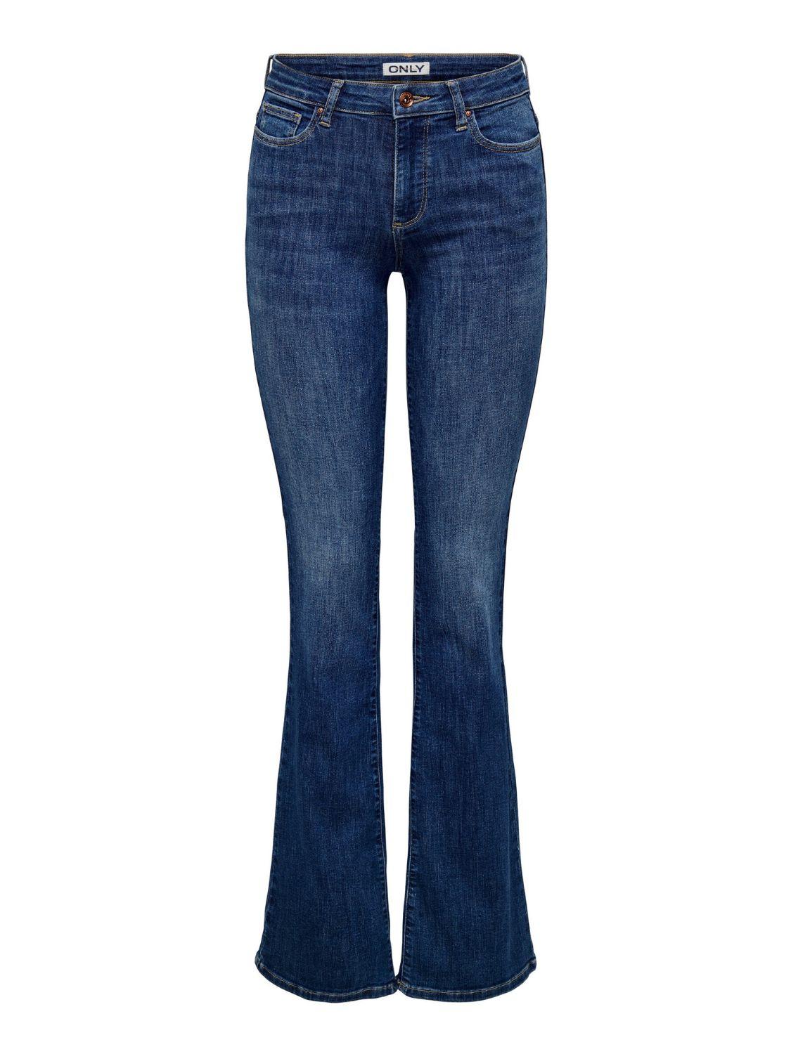 Jeans Flared fit Donna Dark Blue Denim 15337824 Dark Blue Denim ONLY