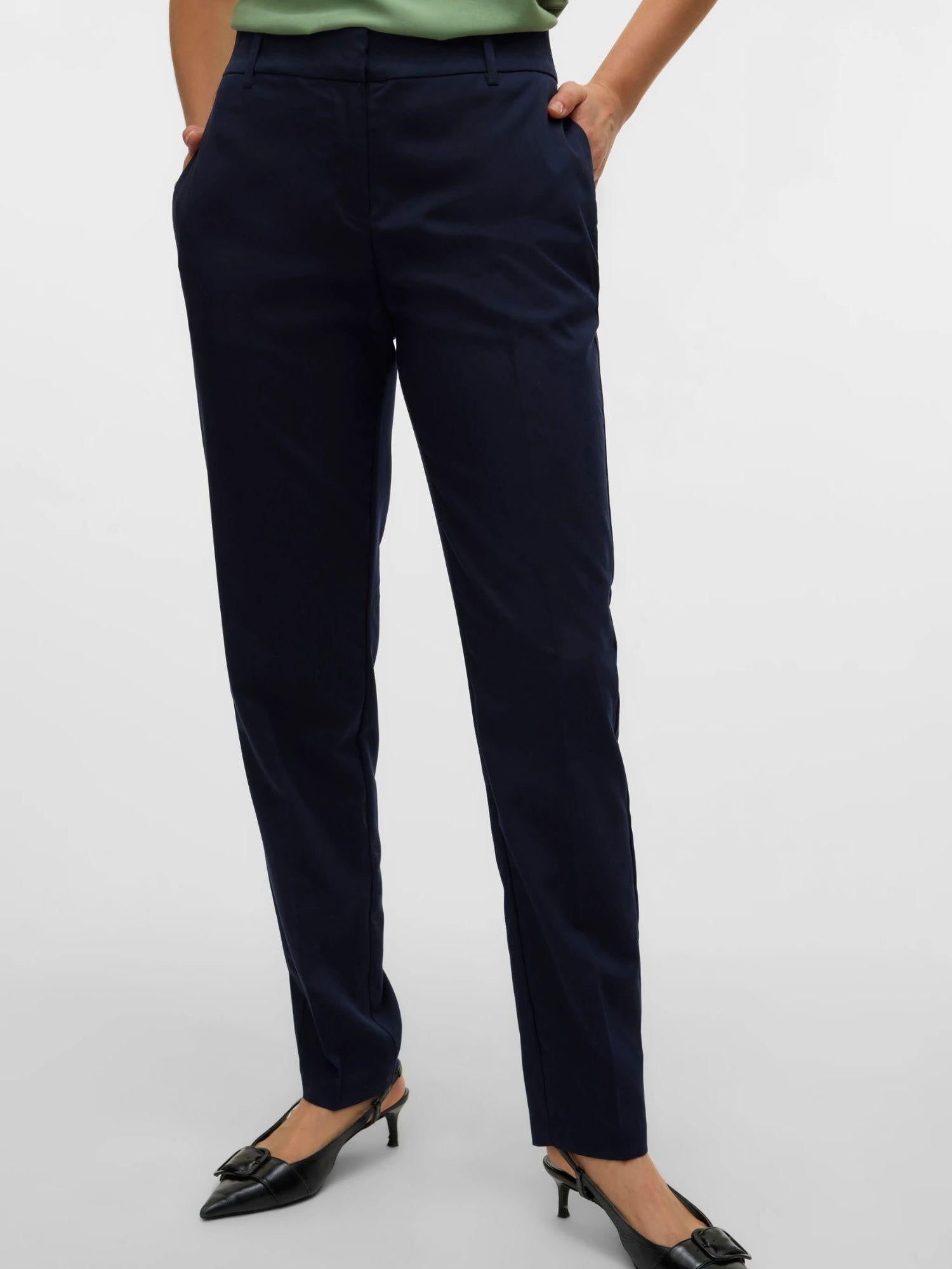Vero Moda VMNILA Pantaloni formali Donna Navy Blazer 10320940 Navy Blazer VERO MODA