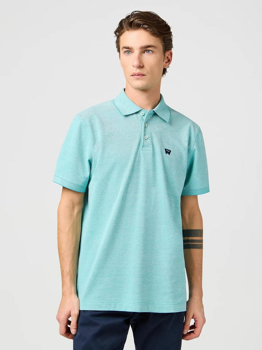 Polo raffinata Uomo Teal