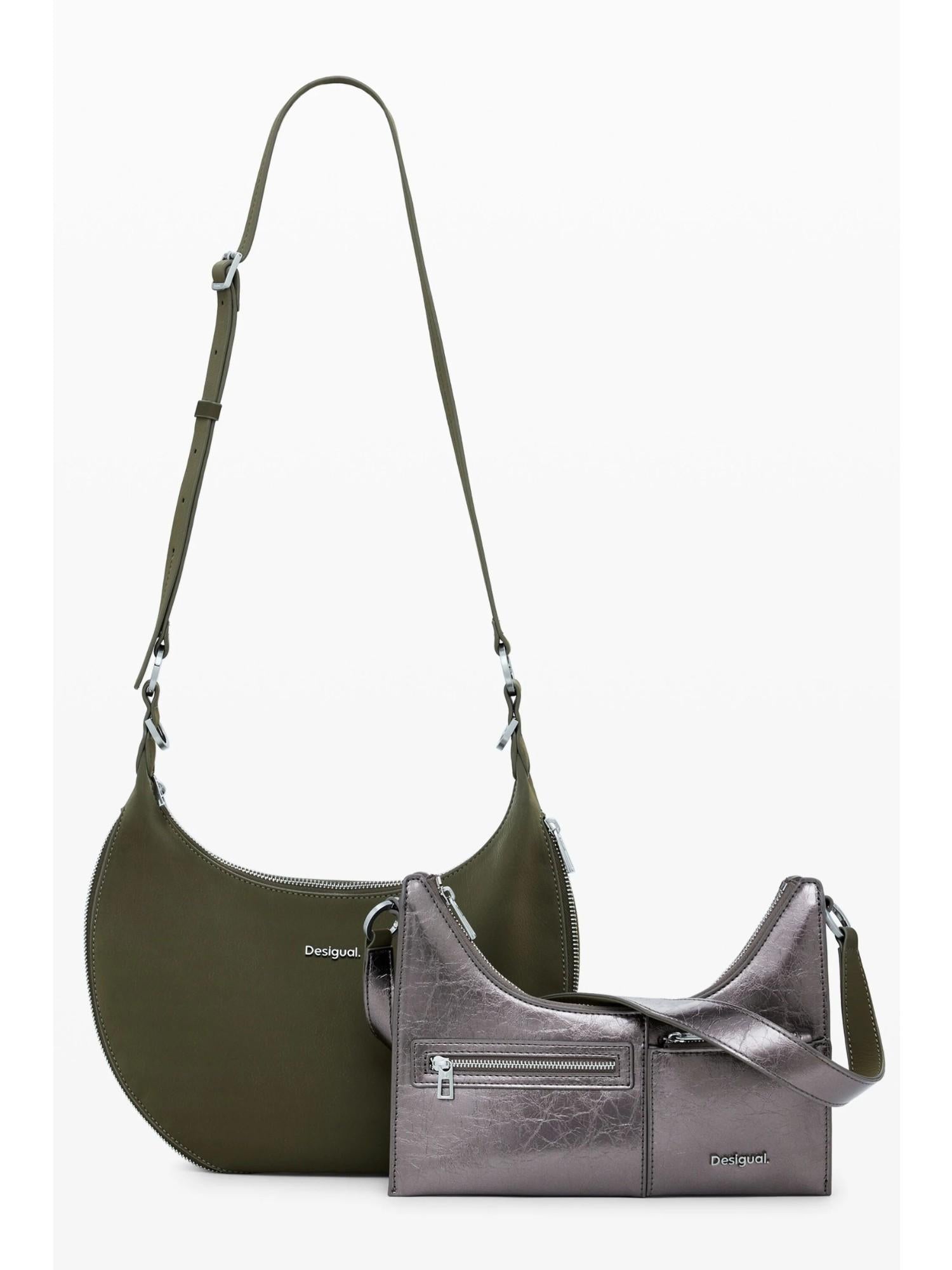 Desigual Borsa media bicolore rimovibile Donna Verde 25WAXPAH 4091 DESIGUAL