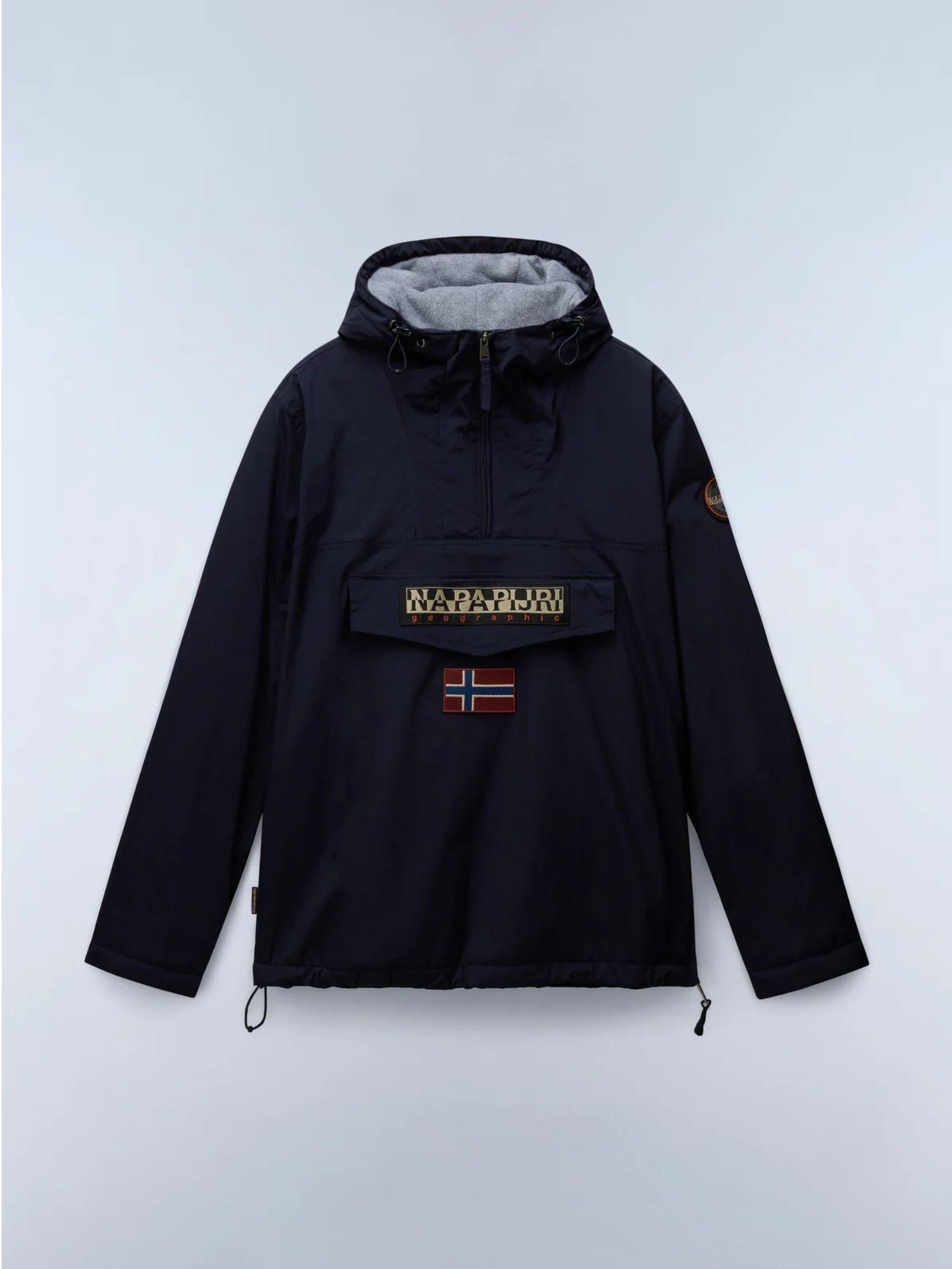 Napapijri Giacca Anorak Rainforest Winter Uomo Blu Scuro NP0A4GMC 176 NAPAPIJRI