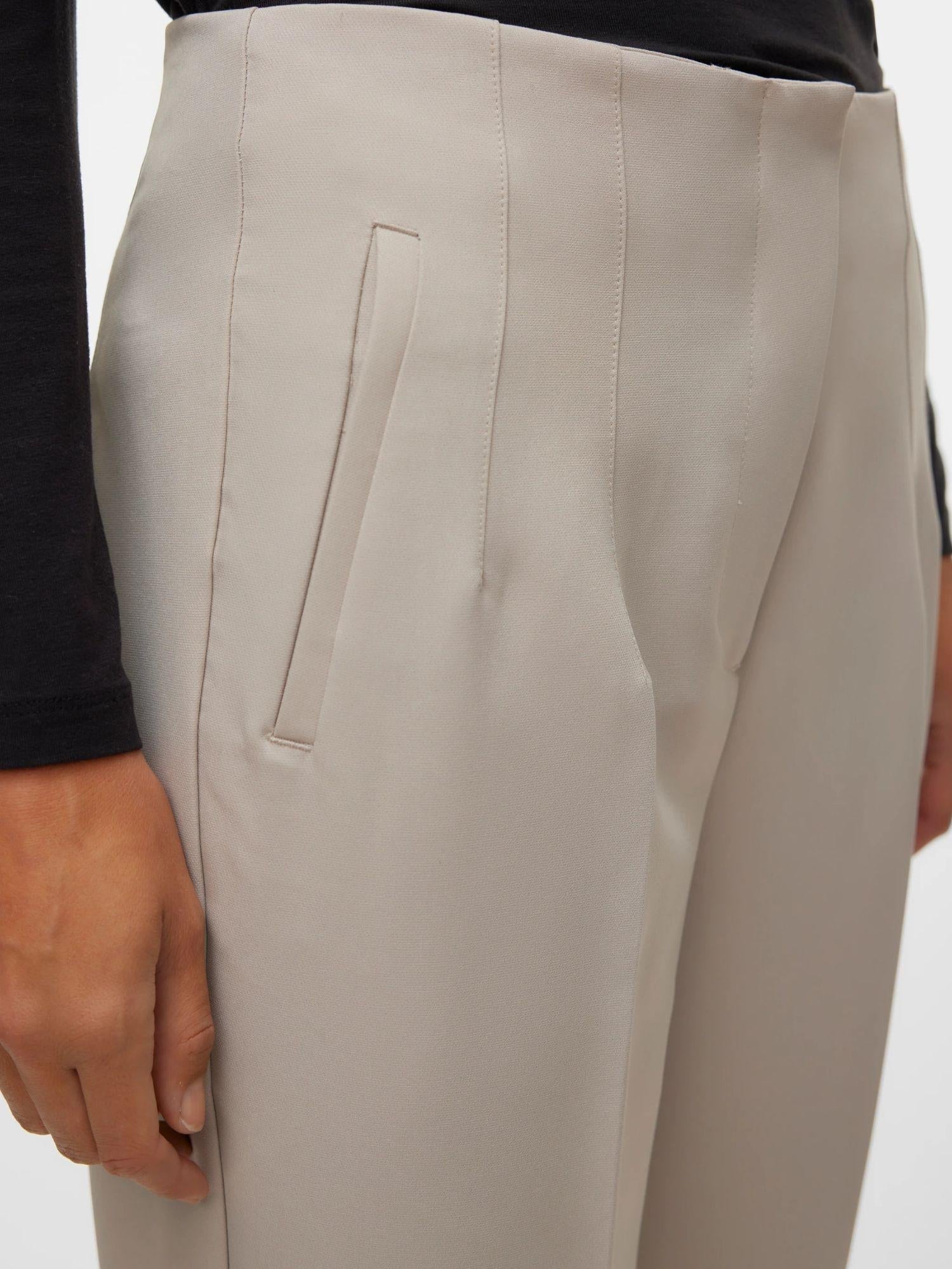 Vero Moda VMLINA Vita alta Pantaloni Donna Silver Cloud 10309140 Silver Cloud VERO MODA