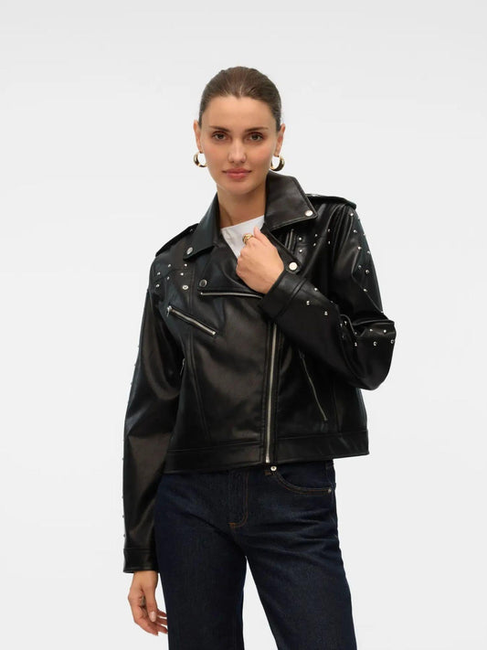 Vero Moda Giacca Biker Donna VMRAMON Nera