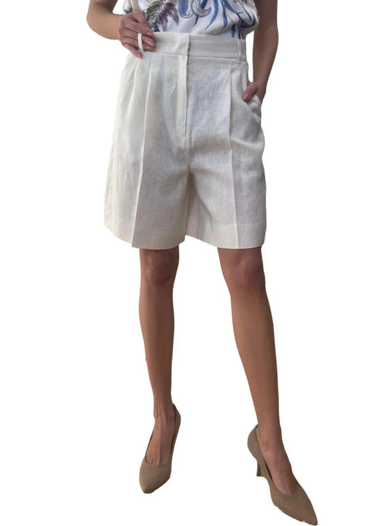 Emme Marella Bermuda Donna Rosta Bianco