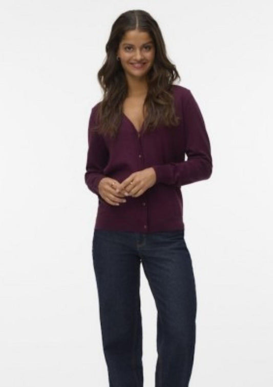 Cardigan Donna Silje Bordeaux