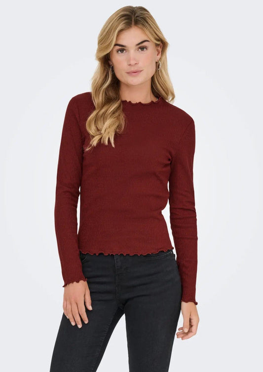 Maglia Donna Emma Rosso Bordeaux