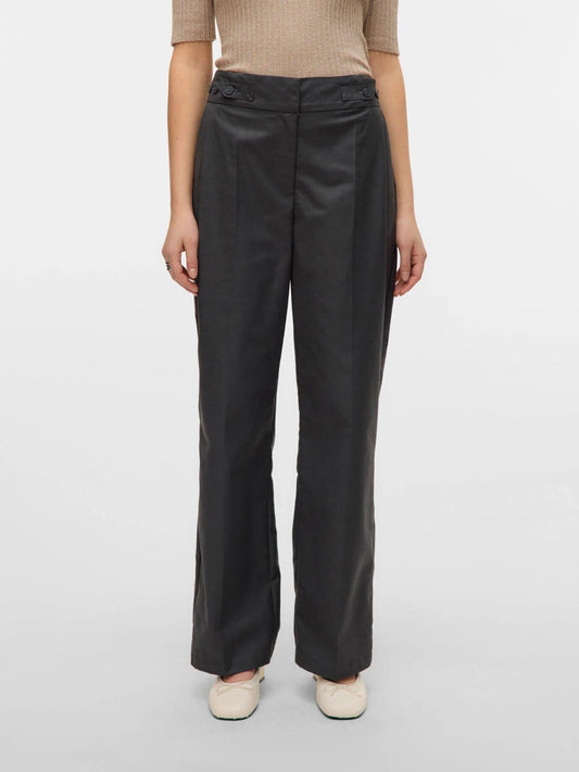 Vero Moda VMNIKKI Pantaloni formali Donna Dark Grey Melange