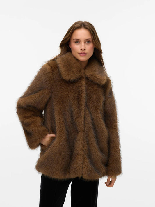 Vero Moda Giacca Invernale Donna VMGLORIA Brown Emperador