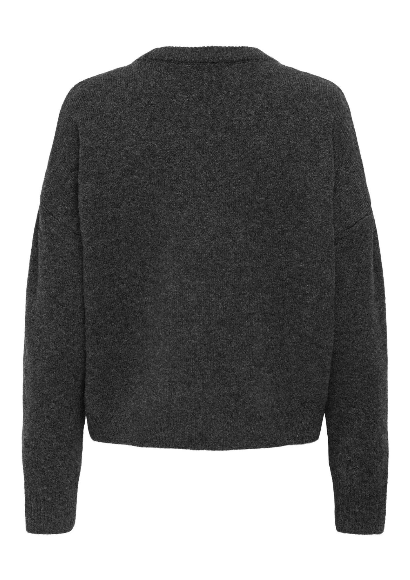 Pullover Donna Only Renata Grigio scuro 15353062 Dark Grey Melange Silver Bling ONLY