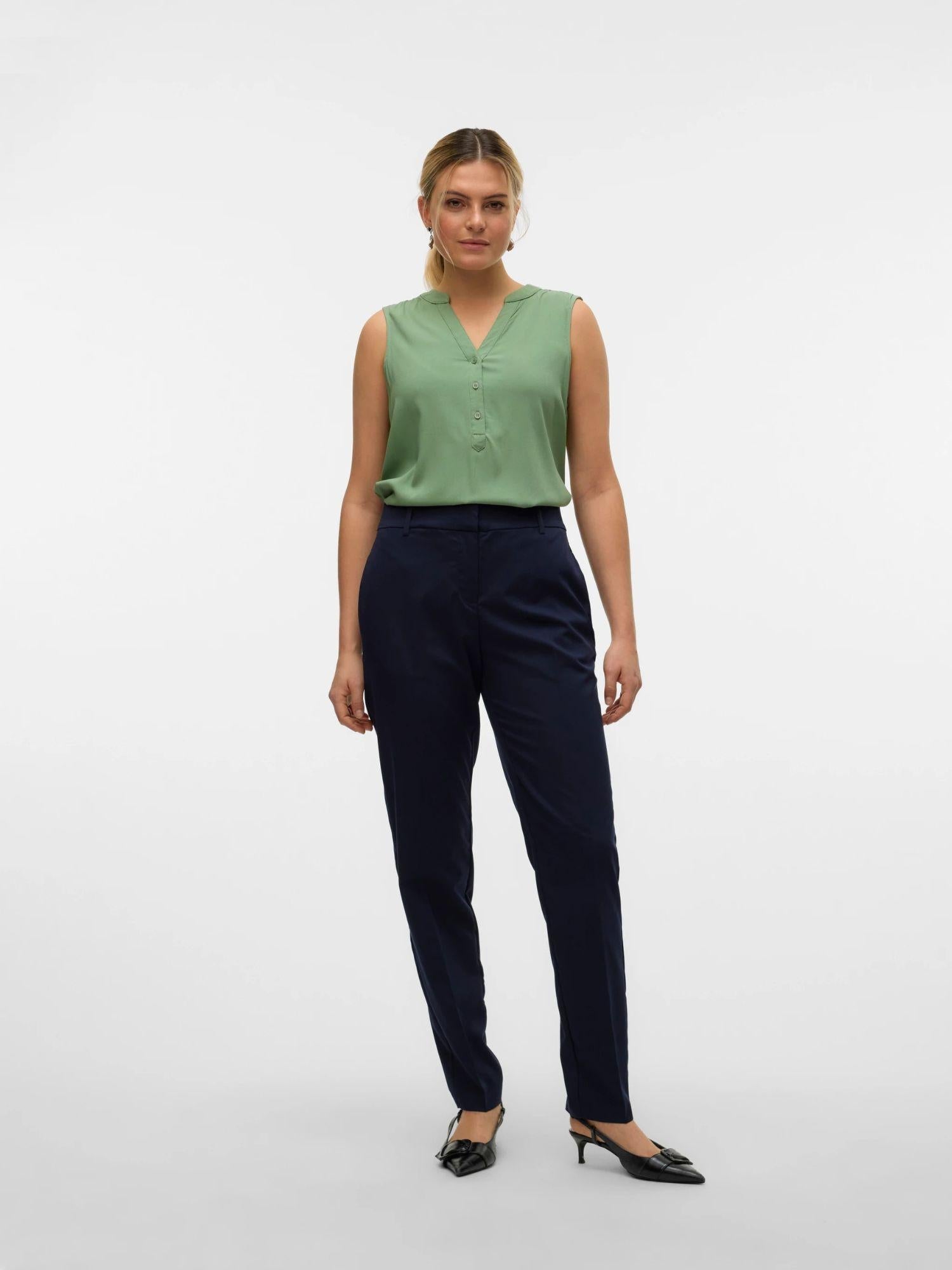 Vero Moda VMNILA Pantaloni formali Donna Navy Blazer 10320940 Navy Blazer VERO MODA