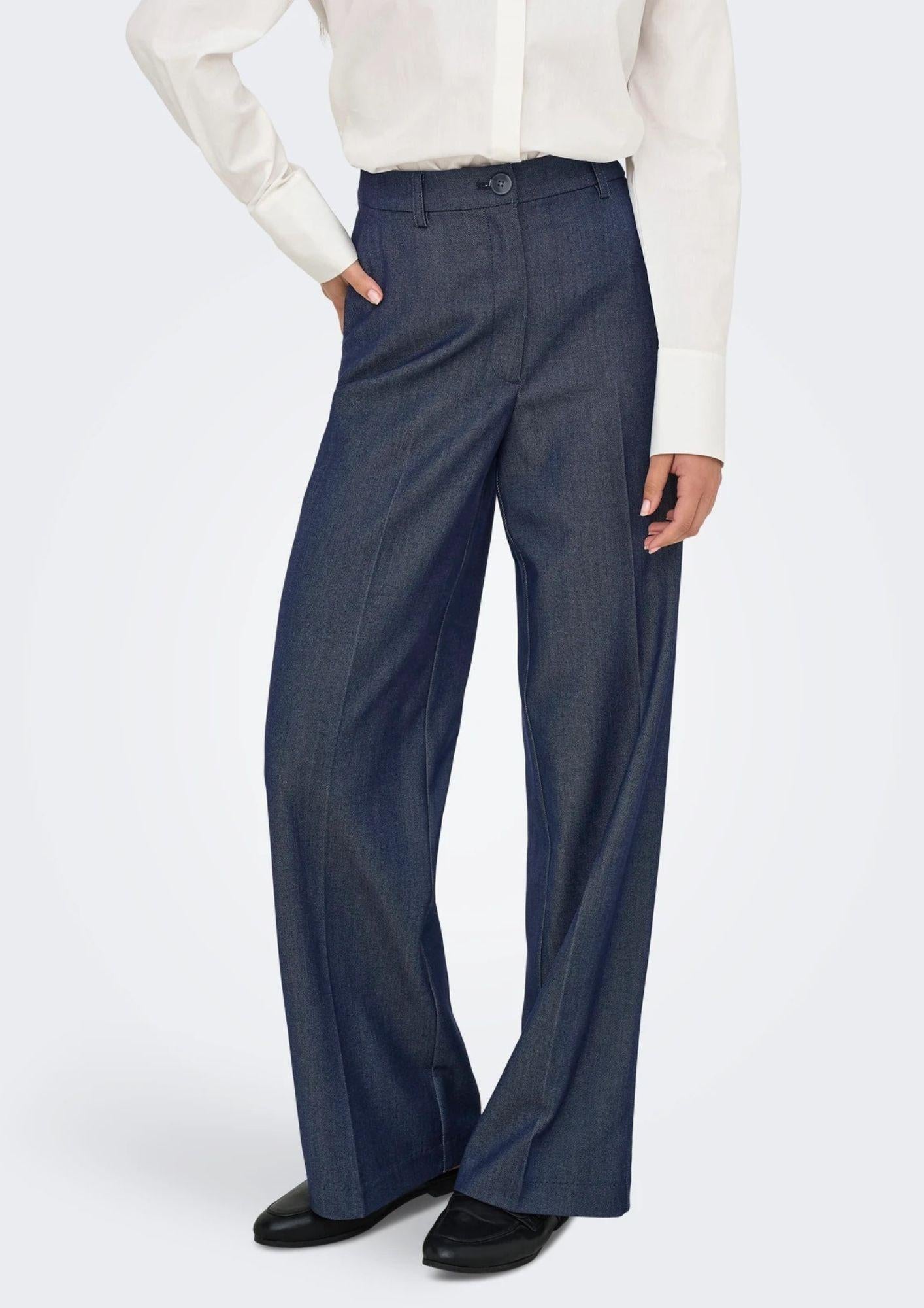 Jacqueline De Yong Pantalone Donna Anthony Blu Denim 15358635 Dark Blue Denim JACQUELINE DE YONG