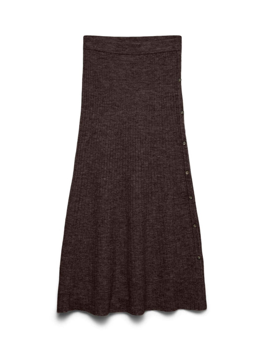 Vero Moda VMSALLY Gonna midi Donna Brown Chocolate Torte