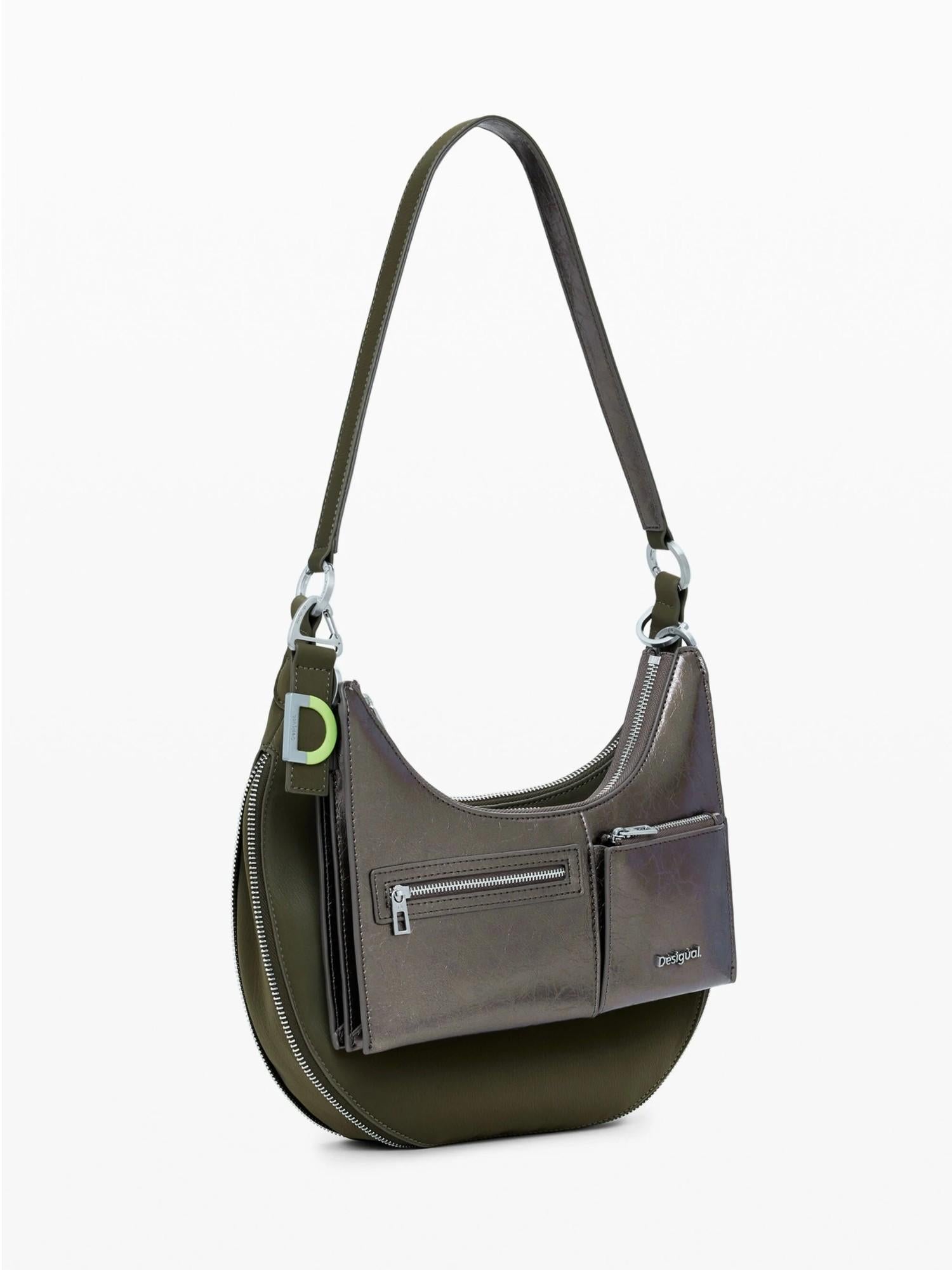 Desigual Borsa media bicolore rimovibile Donna Verde 25WAXPAH 4091 DESIGUAL