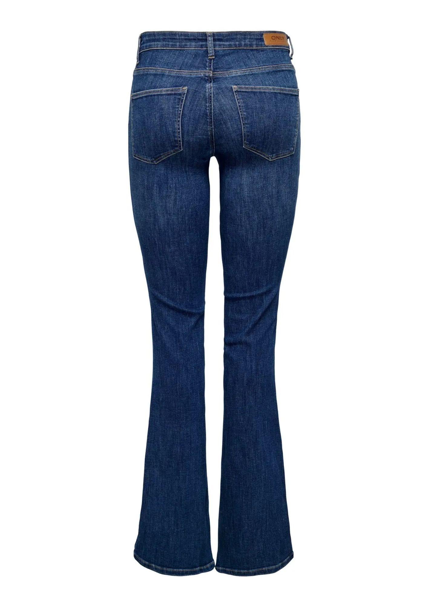 Jeans Donna Only Onlann Blu Denim Scuro<BR/> 15337824 Dark Blue Denim ONLY