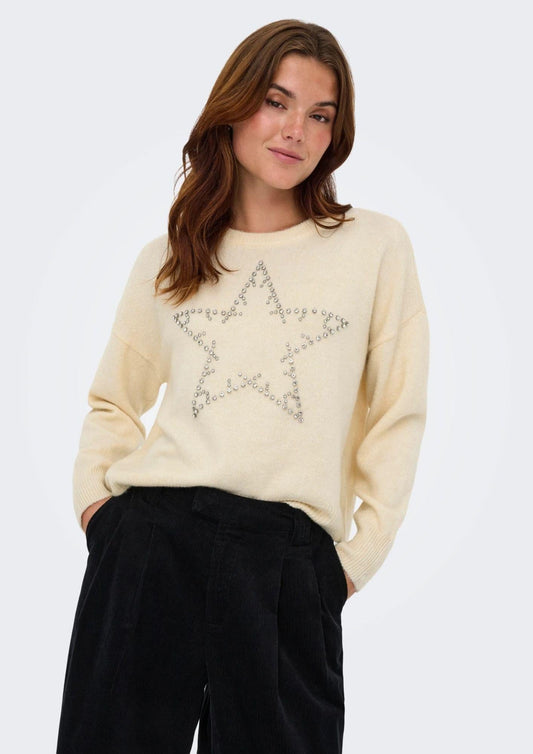 Pullover Donna Whitecap Gray Silver Bling
