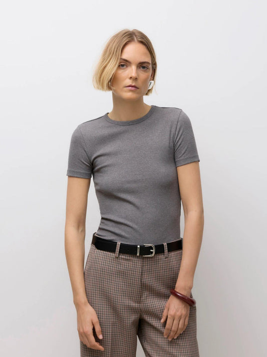 Vero Moda AWIRWINA Top Donna Medium Grey Melange 10329978 Medium Grey Melange VERO MODA