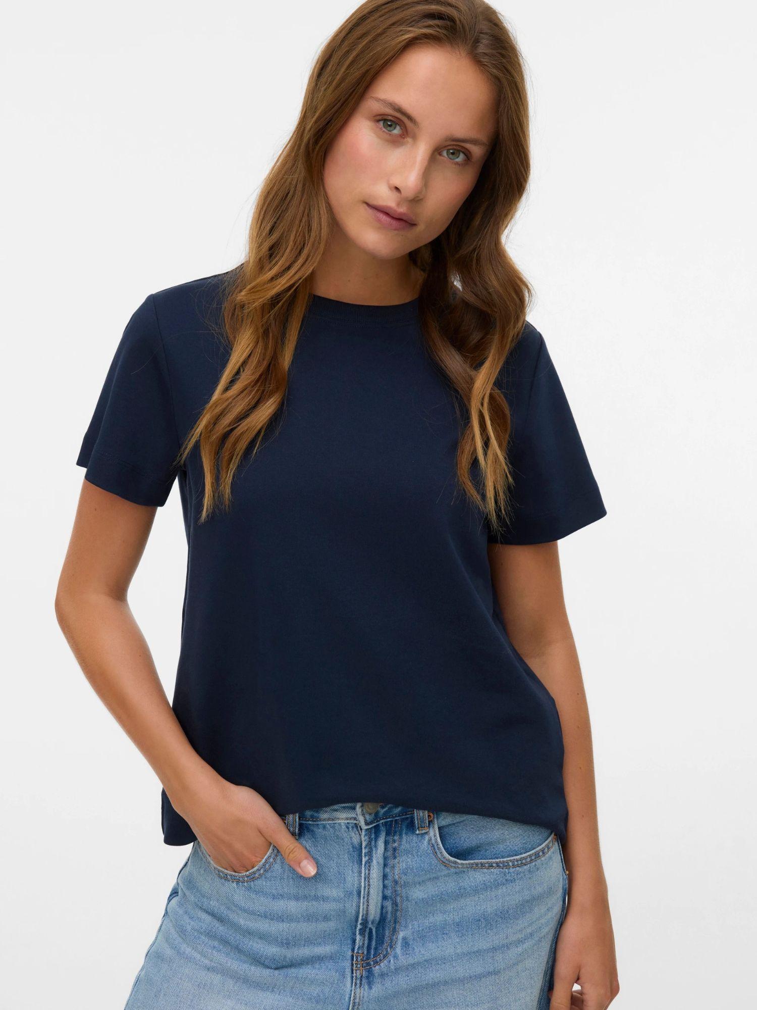 Vero Moda AWNAIMA T-Shirt Donna Dark Sapphire 10294544 Dark Sapphire VERO MODA