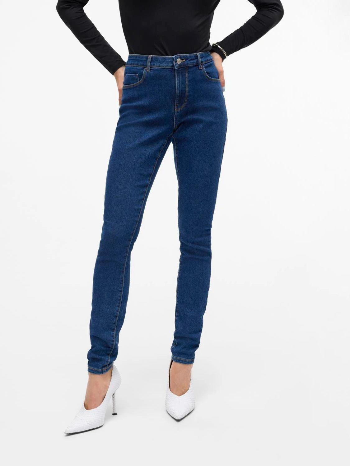 Jeans Skinny Fit Donna Dark Blue Denim 10310613 Dark Blue Denim VERO MODA