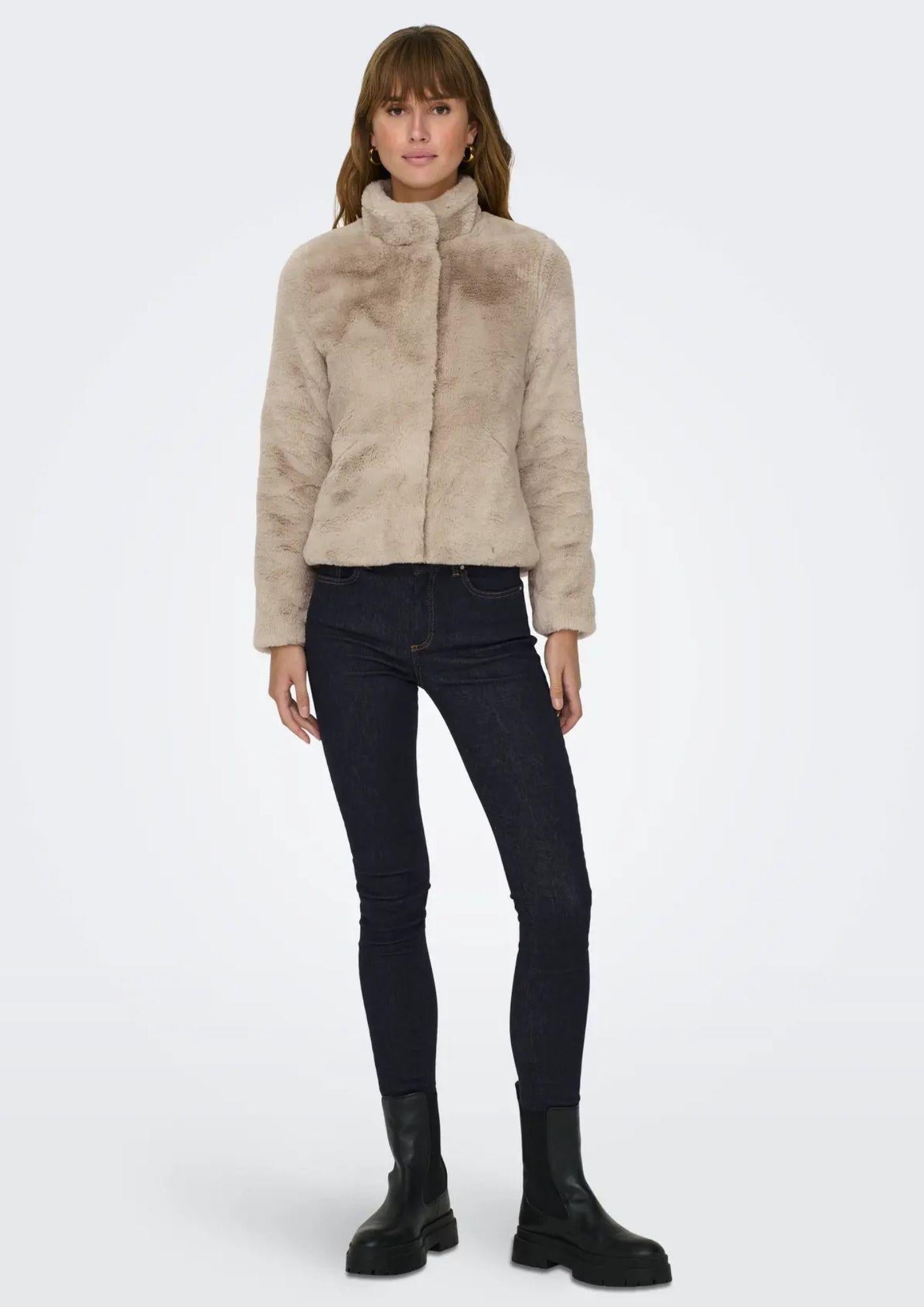 Giubbino Donna Only Onlnewvida Beige 15295423 Humus ONLY