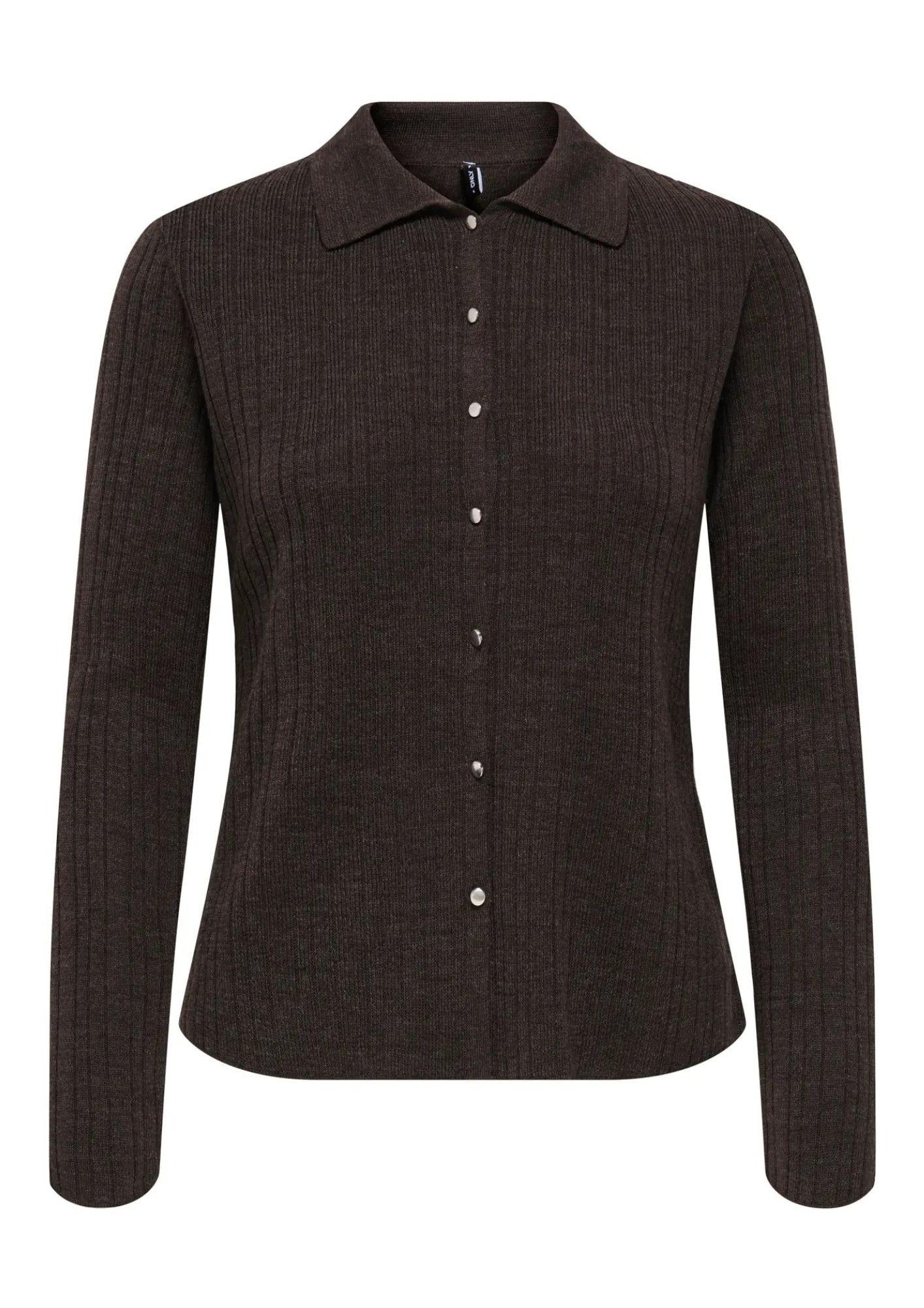 Cardigan Donna Only Thea Marrone 15353029 Chocolate Torte Melange ONLY