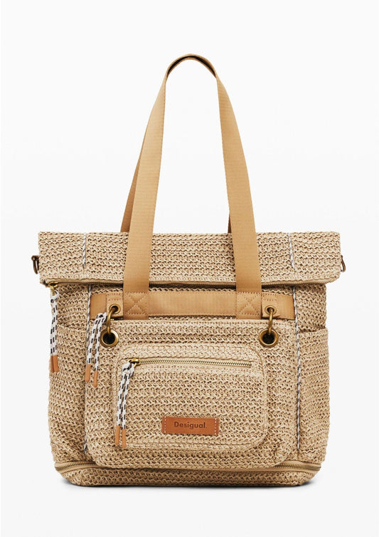 Zaino Donna Voyager Beige Rafia