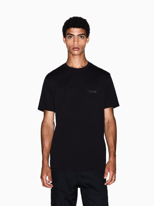 Armani Exchange T-shirt regular fit con logo Uomo Nero