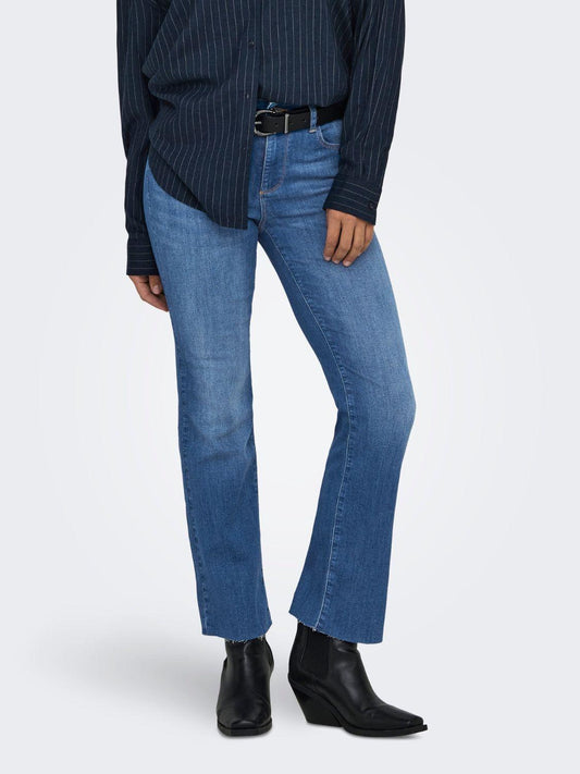 Jeans Flared fit Donna Blu Medio