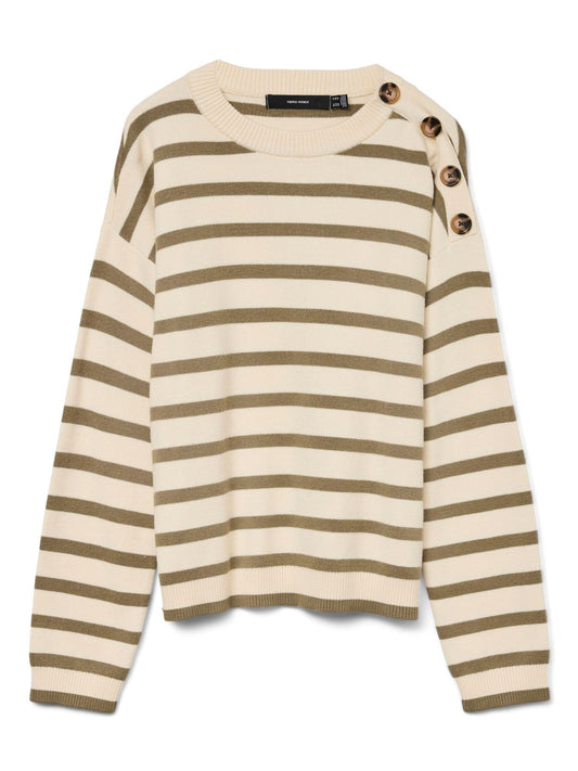 Vero Moda Maglione Donna Saba Birch Mermaid