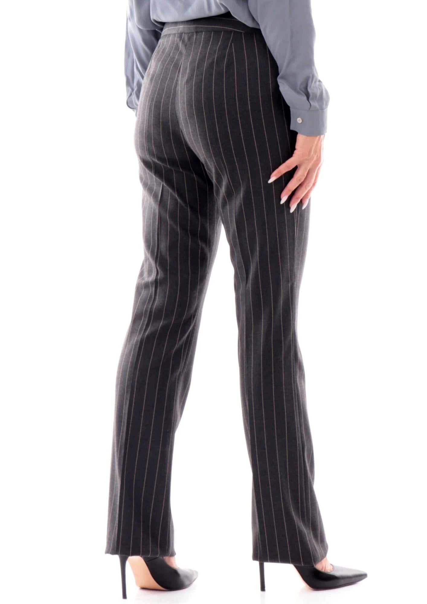 Emme Marella Pantalone Donna Micron Grigio Gessato 2525136271200 007 EMME MARELLA
