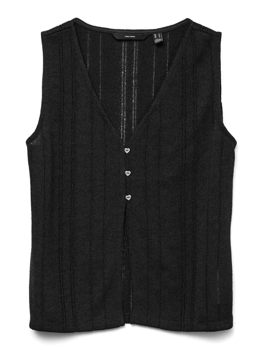 Vero Moda VMEA Top Scollo a V Donna Nero 10329354 Black VERO MODA