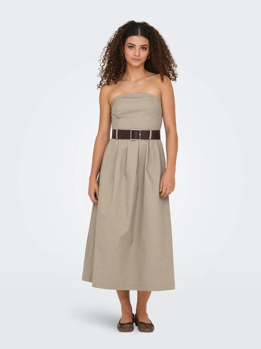 Vestito lungo Donna Medium Savannah Tan 15344546 Savannah Tan ONLY