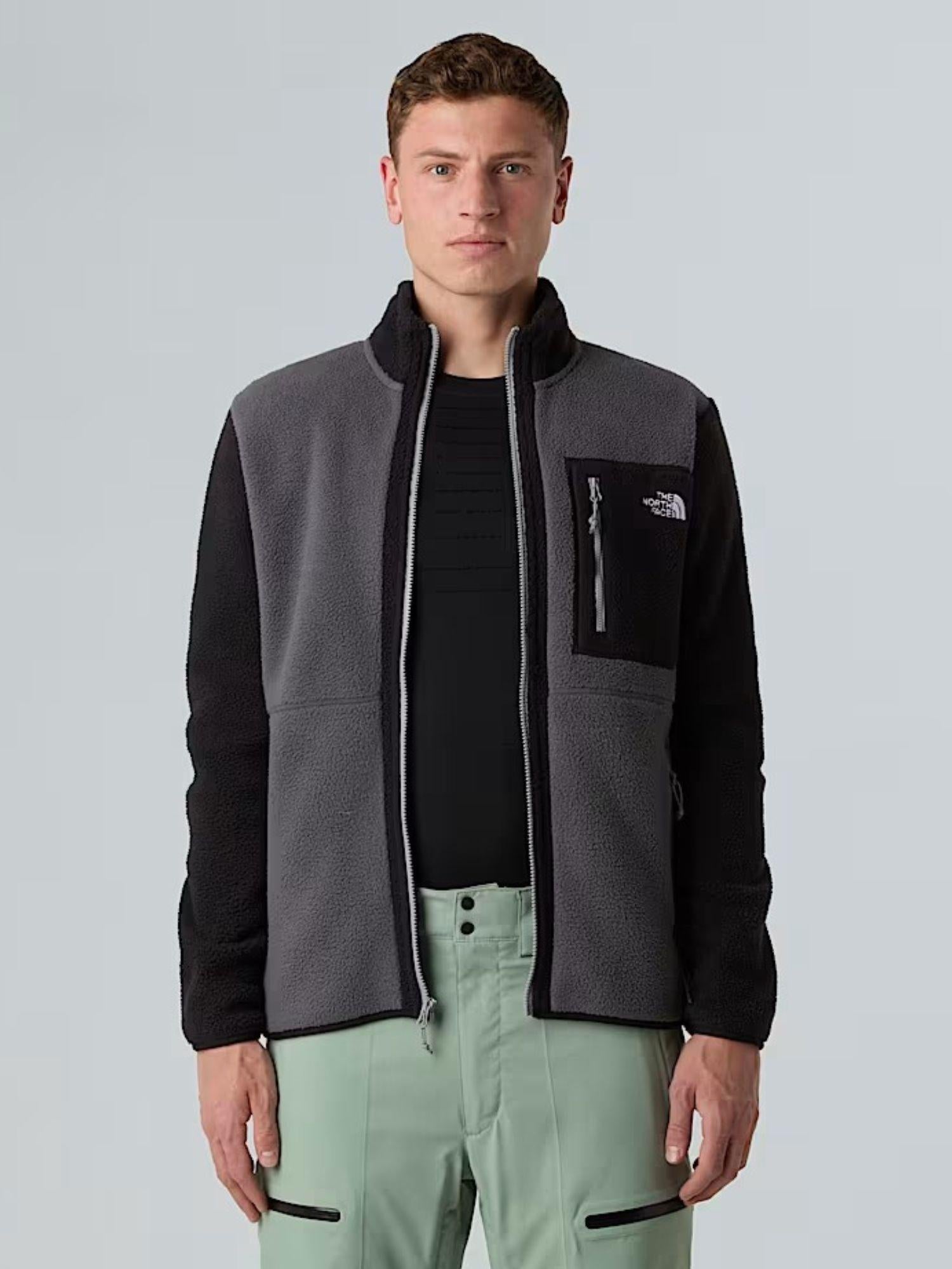 The North Face Giacca in pile Yumiori con cerniera integrale Uomo Anthracite Grey TNF Black Monument Grey NF0A883R WVO THE NORTH FACE