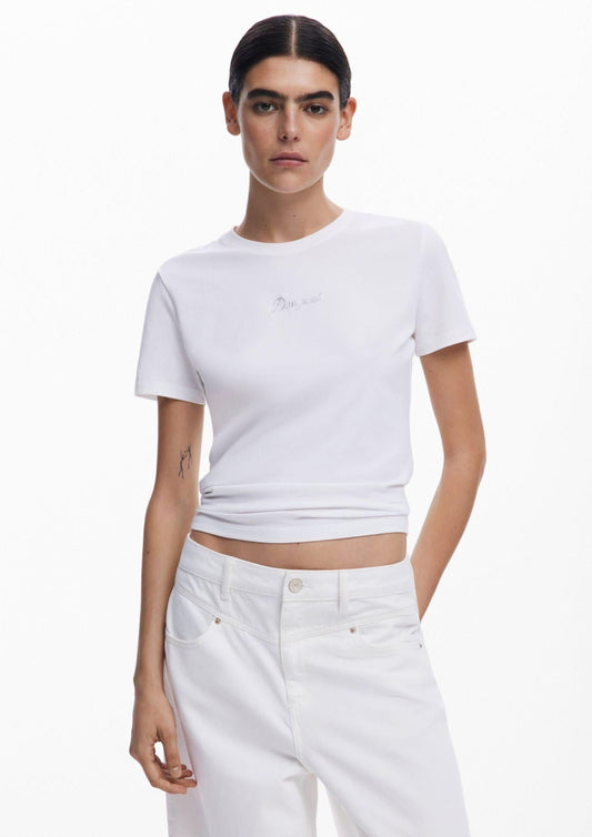 T-shirt Desigual Donna Paranà Bianca