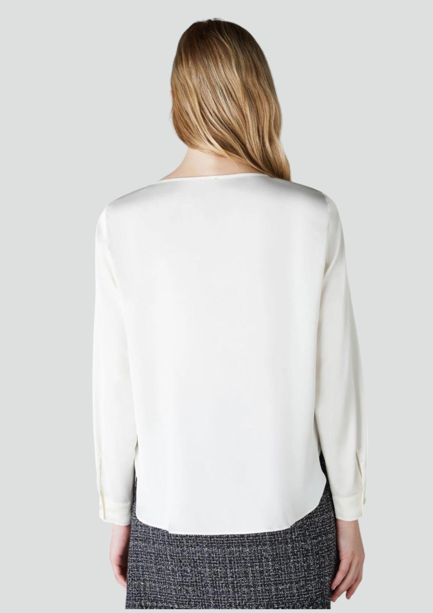 Emme Marella Camicia Donna Madera Bianca 2525116041200 001 EMME MARELLA