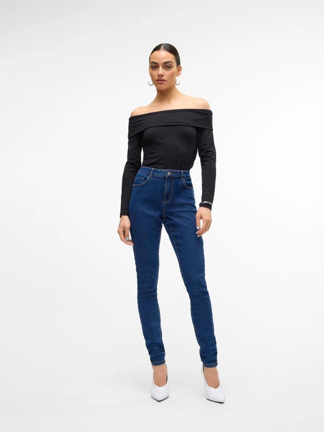 Jeans Skinny Fit Donna Dark Blue Denim 10310613 Dark Blue Denim VERO MODA
