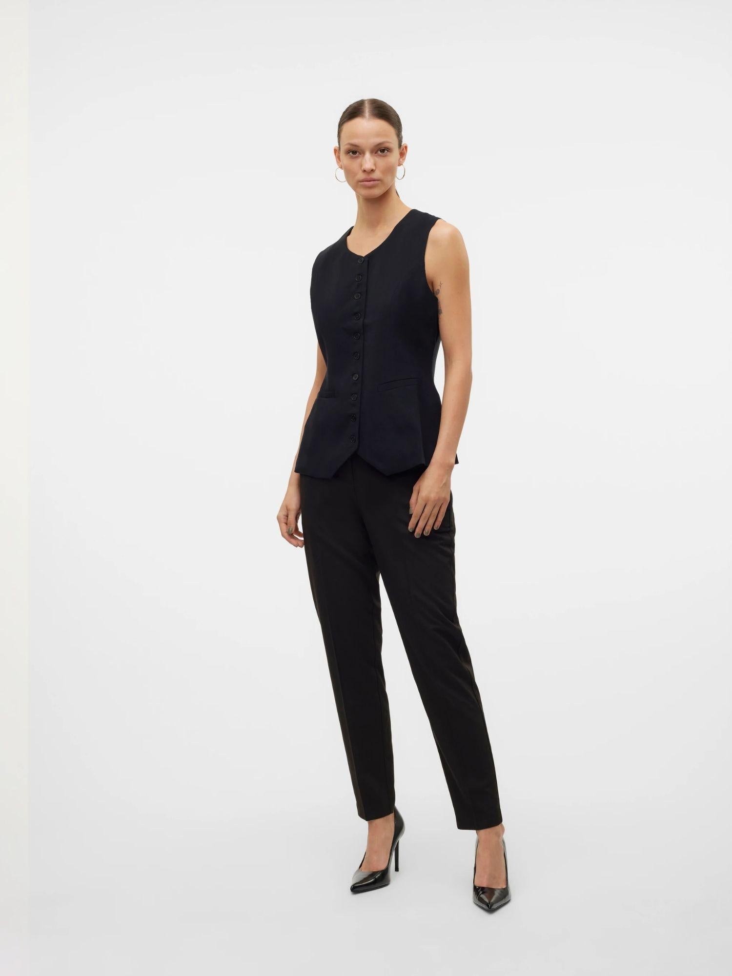 Vero Moda VMNILA Pantaloni formali Donna Nero 10320940 Black VERO MODA