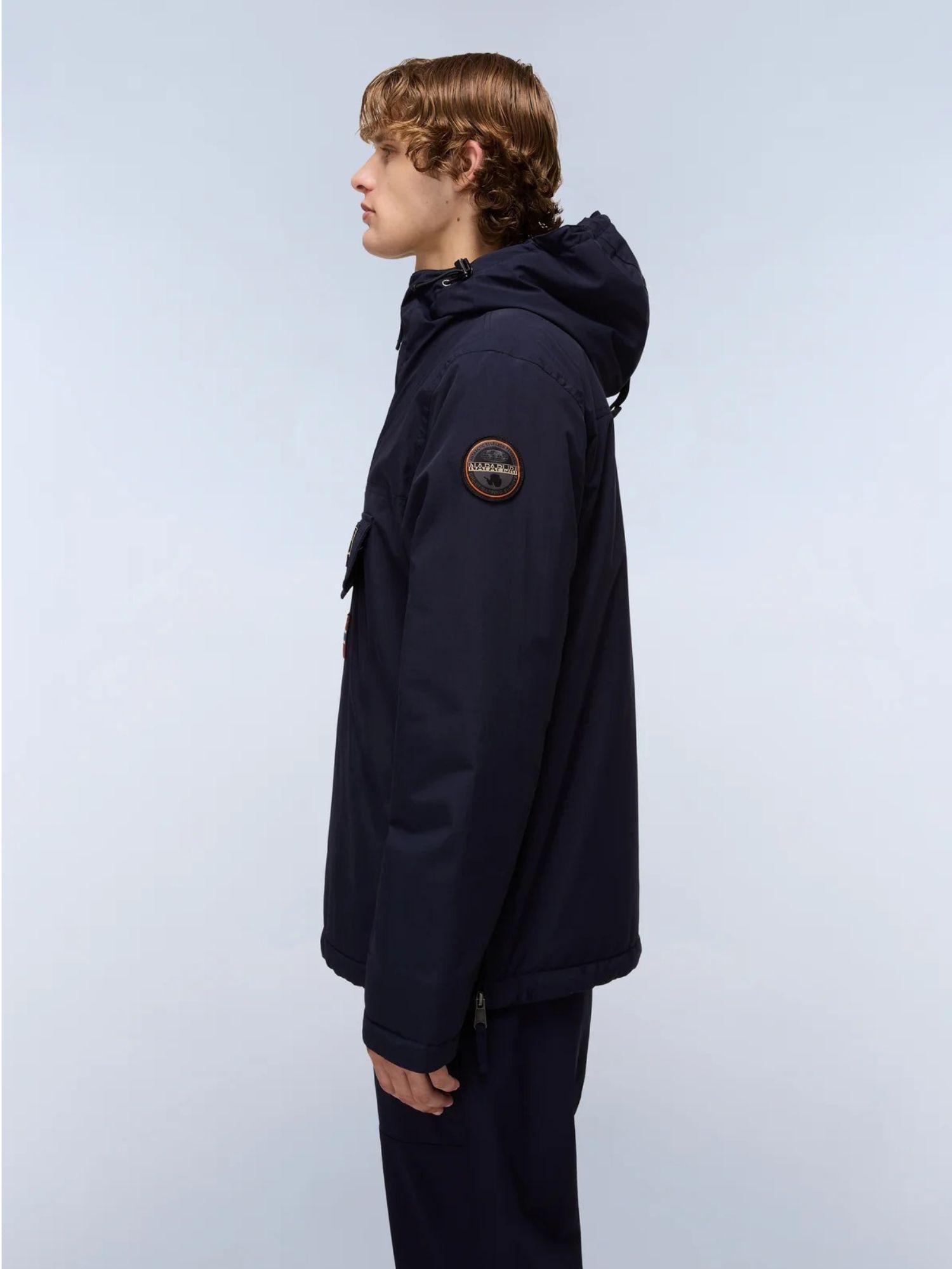 Napapijri Giacca Anorak Rainforest Winter Uomo Blu Scuro NP0A4GMC 176 NAPAPIJRI