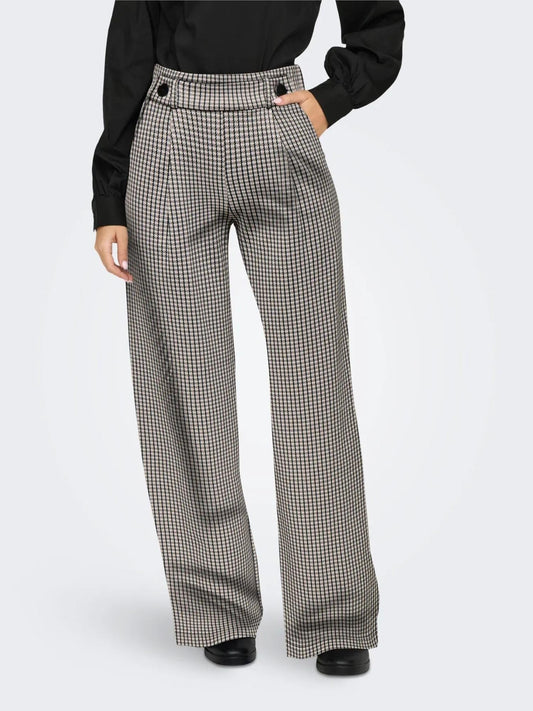 Jacqueline De Yong JDYGEGGO Wide Leg Fit Pantaloni Donna Tapioca