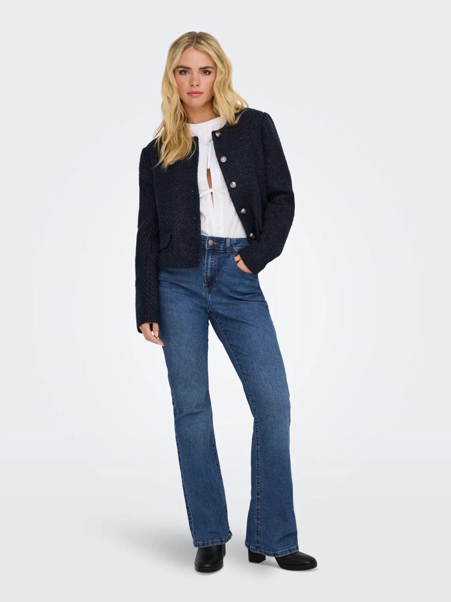 Jacqueline De Yong JDYMOON Bootcut Jeans Donna Medium Blue Denim - Santangelo