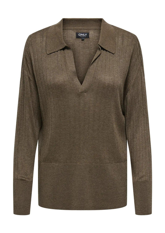 Pullover Donna Only Tara Marrone 15350701 Cub Melange ONLY