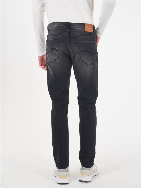 Men's 5-Pocket Slim Fit Jeans Black Stone