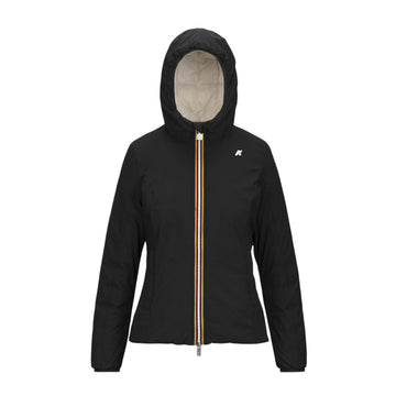 K-WAY - Giacca Lily Thermo Reversible Donna Black Pure/White Gardenia