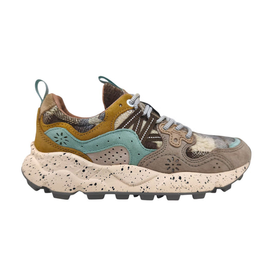 FLOWERMOUNTAIN - Scarpe Yamano 3 Woolen Donna Taupe/Milk/Mustard