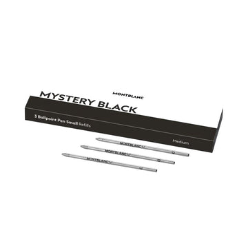Montblanc 3 refill piccoli per penna a sfera Mystery Black nero 128222