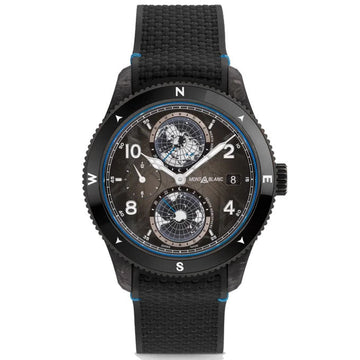 Montblanc orologio 1858 Geosphere Carbo₂ 0 Oxygen edizione limitata 1969 pezzi 43mm nero automatico 132300