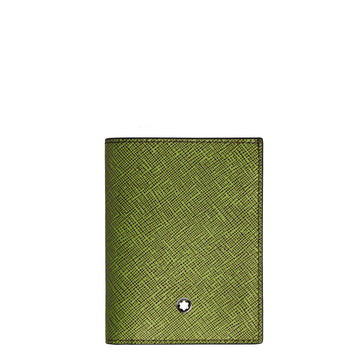 Montblanc portafoglio mini 4 scomparti Sartorial multi lime/cassis 199355