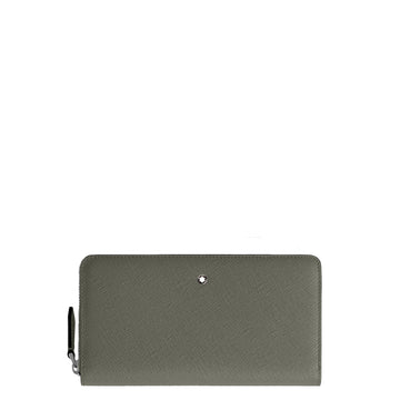 Montblanc portafoglio 12 scomparti con cerniera completa Sartorial grigio medio 199371