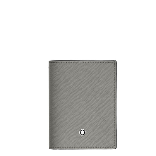 Montblanc portafoglio mini 4 scomparti Sartorial grigio medio 199374